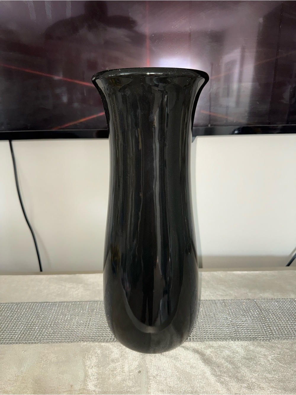Like new, Hobby Lobby, black, tall ceramic vase